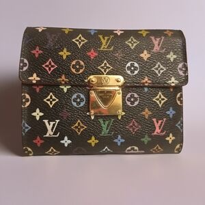 Louis Vuitton Black Multicolor Koala Wallet – Murakami Era Y2K